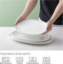 DOWAN Large Serving Platter, 16"/14"/12" Porcelain Platters for Entertaining Wedding Party, White Oval Plates Set of 3, Serving Dishes for Serving Food, Housewarming Gifts by CozyNest Decor