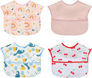 Baby bibs Waterproof Toddler bib - Feeding bib with Pocket for Infant Boy Girl Washable 6-36M by TinyTreasures Baby Boutique