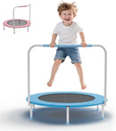 36" Mini Trampoline for Toddlers Ages 1–6 – Foldable Indoor/Outdoor Kids Rebounder with Foam Handle & Safety Padded Cover by TinyTreasures Baby Boutique