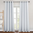 NICETOWN Room Darkening Curtain Panels - Home Fashion Ring Top Thermal Insulated Darkening Curtains for Bedroom/Living Room (2 Panels, 46" Wide by 90" Long, Greyish White) by TinyTreasures Baby Boutique