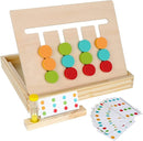 Montessori Learning Toys Slide Puzzle Color & Shape Matching Brain Teasers Logic Game Preschool Educational Wooden Toys for Kids Boys Girls Age 3 4 5 6 7 Years Old Airplane Travel Toy Birthday Gifts by TinyTreasures Baby Boutique