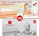 8 Pack Corner Guards Baby Proofing Furniture Corner & Edge Safety Bumpers Corner Covers Protectors Baby Proof Bumper & Cushion to Cover Sharp Furniture & Table Edges (L Shape) by TinyTreasures Baby Boutique