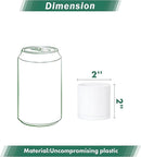 D'vine Dev 24 Pack 2 Inch Mini Plastic Plant Pots, Small Garden Planters for Plant with Drainage Holes and Saucers, White Color, 74-Z-A-6 by GreenHaven Gardens