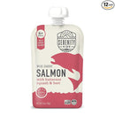 Serenity Kids 6+ Month Salmon Baby Food Pouches - Wild-Caught Salmon & Organic Butternut Squash & Beet Puree - BPA-Free Food Pouches for Baby - 3.5 Oz, 12 Pack by TinyTreasures Baby Boutique
