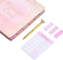 Votum August 2025 to January 2027 Large Back to School Academic Planner- Daily, Weekly & Monthly Organizer with Pens, Stickers, Sticky Notes, and a Sturdy Cover - Organized Chaos Pink by TinyTreasures Baby Boutique