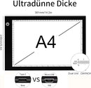 Light Box Drawing Pad, Tracing Board with Type-C Charge Cable and Brightness Adjustable for Artists, AnimationDrawing, Sketching, Animation, X-ray Viewing (DE-A4-P-black) by TinyTreasures Baby Boutique