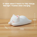 LOVERUIS Cute Night Light for Kids Cat Night-Light Baby Girl Squishy NightLight 1/3 Hour Timer Kitty Light Dimmable Nursery Lamp Colorful Nightlight Gift for Kid Toddler Kawaii Bedroom (Mimi) by TinyTreasures Baby Boutique