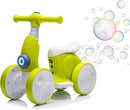 6V Electric Baby Balance Bike for 1 Year Old Boys Girls Ride on Toys 12-48 Months Toddler Balance Bike, 4 Wheels Kids First Bike with Remote Control First Birthday Gifts- Cyan by TinyTreasures Baby Boutique