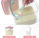 Ankou Formula Container - 1700ml Airtight Formula Dispenser One Button Handy Milk Powder Container BPA-Free Storage Containers with Scoop and Scraper Transparent 730g by TinyTreasures Baby Boutique