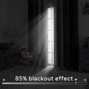 HOMEIDEAS Gray Grey Ombre Blackout Curtains, 52 X 96 Inch Length Gradient Color Room Darkening Curtains with Grommet Thermal Insulated Window Drapes for Living Room, Bedroom, 2 Panels by TinyTreasures Baby Boutique