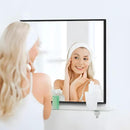 Black Bathroom Mirror for Wall, 30x36 Inch Rectangle With Metal Frame, Modern Vanity for Bathroom Living Room, Entryway Hangs Horizontal or Vertical by CozyNest Decor