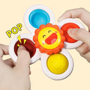 ALASOU 3PCS Pop Suction Cup Spinner Toys for 1 Year Old Boy Girl|Novelty Spinning Tops Toddler Toys Age 1-2|Sensory Baby Bath Toy for Toddlers 1-3|12 18 Months Boy Birthday Gift for Infant by TinyTreasures Baby Boutique