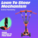 SKIDEE Kick Scooters for Kids Ages 3-5, Adjustable Height Foldable Scooter with Removable Seat, 3 LED Light Wheels, Rear Brake, Wide Standing Board, Suitable Up to 12 Year Old Boys/Girls by TinyTreasures Baby Boutique