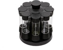 Kitchen Art Elite Auto-Measure Spice Professional 8 Compartments Black 7.45 x 7.45 x 8.25 inches by CozyNest Decor