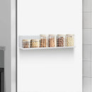 Magnetic Storage Basket, Magnetic Shelf for Fridge,Magnetic Spice Rack Wire Mesh Magnetic Organizer Holder Accessories for Office Kitchen Classroom Storage, White, 13.77" x 5.11" x3.26"