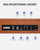 88 Key Digital Piano Keyboard for Beginners - Full Size Semi Weighted Wooden Electric Piano Set with Stand, Triple Pedal, Headphone,Carry Bag - Supports USB-MIDI Connecting (Wood Grain Brown) by TinyTreasures Baby Boutique