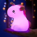 Unicorn Night Lights for Girls Bedroom, Cute Silicone Kids Night Light, Rechargeable LED Night Lamp Squishy Kawaii NightLights for Baby Nursery Children Toddlers Teen Christmas Girls by TinyTreasures Baby Boutique