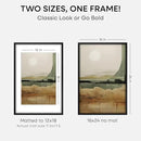 Homeforia 16x24 Black Wood Frame, High End Oak 16x24 Picture Frames with Mat 12x18 Photo, 16 x 24 Wooden Poster Frame Matted to 12 by 18 Print, 24x16 Hanging Frames, Tempered Glass, Wall Kit, Set of 1 by CozyNest Decor