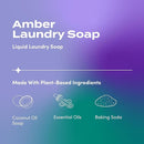 Indigo Wild Zum Clean Laundry Soap - Plant-Based Liquid Laundry Soap - Contains Baking Soda, Essential Oils & Saponified Coconut Oil - Amber - 64 fl oz by TinyTreasures Baby Boutique