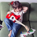Loog Mini Acoustic kids Guitar for Beginners 3-strings Ages 3+ Learning app and lessons included by TinyTreasures Baby Boutique