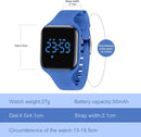 Kids Watches for Girls Boys Digital Sport Watch with Step Counter Pedometer Vibration Alarm Clock, No App Waterproof Fitness Tracker Kids Watch Boys Girls Teens Students Ages 5-16 by TinyTreasures Baby Boutique