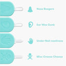 Frida Baby 3-in-1 Nose, Nail + Ear Picker by Frida Baby the Makers of NoseFrida the SnotSucker, Safely Clean Baby's Boogers, Ear Wax & More by TinyTreasures Baby Boutique