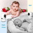 HelloBaby Upgrade 5’’ Baby Monitor with 30-Hour Battery, 2 Cameras Pan-Tilt-Zoom, 1000ft Range Video Audio Baby Monitor No WiFi, VOX, Night Vision, 2-Way Talk, 8 Lullabies and Temperature by TinyTreasures Baby Boutique
