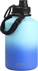 DRINCO Stainless Steel Water Bottle Spout Lid Vacuum Insulated Double Wall Water Bottle(64oz 40oz 32oz 22oz 18oz 14oz) Leak Proof Keep Cold Sport Camping Hiking (64 oz, 64oz Morning Sky Blue) by CozyNest Decor