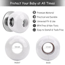Baby Safety Door Knob Covers 6 Pack Baby Safety Door Handle Protector Child Proof Door Knobs Door Safety for Kids Universal Fit Easy Grip Lockable Design One Hand Operation for Parents No Tools Needed by TinyTreasures Baby Boutique
