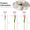Buart Artificial Tulip in Bulk for Home Kitchen Wedding Bridal Bouquet,Fake Flowers for Valentine's Day Mother's Day Easter Table Centerpieces Decorations(Large Size,Pink,Real-Touch,12pcs) by CozyNest Decor