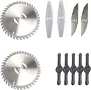 Replacement Blades,Electric Battery Powered Weed Wacker Attachments,Brush Cutter Trimmer Head，3 Kinds of Adjustable Blades,Garden Trimmer Accessories by GreenHaven Gardens
