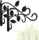 KABB 2 PCS Metal Hanging Hook Plants Brackets, 12 Inch Iron Wall Mount Bracket Durable Rust-Resistant Plant Hanger Hook for Hanging Plants Bird Feeder Wind Chimes Lantern by GreenHaven Gardens