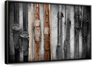 ElephantStock Ski Collection Wall Art - Horizontal Framed Canvas - 1-Piece Bathroom Wall Decor - Photography sports Canvas Print - Brown and Black Decor for Wall - 19" X 13" by CozyNest Decor