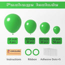 130pcs Green Balloons Different Sizes 18" 12" 10" 5" Party Latex Balloons for Birthday Dinosaur Baby Shower St. Patrick's Day Summer Jungle Forest Safari Party Decorations by CozyNest Decor