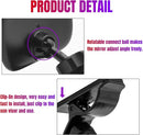 Car Interior Rearview Baby Mirror, Universal Wide Angle Convex Mirrors Clip On Mirror for Infant Toddler Child Backseat, 360° Freely Adjustable. (Black) by TinyTreasures Baby Boutique