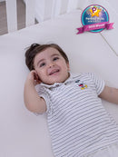 BABELIO Machine Washable Crib Mattress Topper, Soft Breathable Silicone Foam Toddler Mattress Topper Pad with Removable Zipper Cover 52" x 27" x 1" by TinyTreasures Baby Boutique