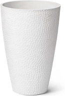 LA JOLIE MUSE Tall White Planter for Indoor Plants,20 Inch Tall Round Planter, Modern Flower Pot Containers,Large Decorative Tree Plant Pot,1 Pack by CozyNest Decor