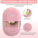 Megainvo Baby Nail Trimmer Electric USB Rechargeable Baby Nail File, Baby Nail Clippers w/Storage Compartment & LED Light, Electric Nail File for Baby Infant Toddler Newborn Nail Care Kit Pink by TinyTreasures Baby Boutique