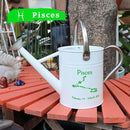 Metal Watering Can for Outdoor and Indoor Plants, Watering Can Decor, 1 Gallon (Pisces) by GreenHaven Gardens