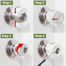 Child Safety Door Knob Covers Reusable Baby Proof Door Knob Locks Baby Proof Door Handle Protector for Kids Universal Fit Easy Grip Lockable Design No Tools Needed (10 Pcs) by TinyTreasures Baby Boutique