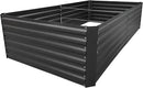 8x4x2FT Metal Raised Garden Bed Kit, Galvanized Outdoor Garden Bed Planter Box for Vegetables, Flowers, Herbs, Succulents and More, Black by CozyNest Decor