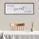 Home Sweet Home Sign Wall Decor 40"x15" Above Bed Living Room Large Wooden Framed Family Plaques Art (Black) by CozyNest Decor