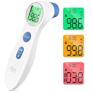 Forehead Thermometer for Adults and Kids, Digital Touchless Thermometer for Baby, Infants and Toddlers, 3 Color Fever Alarm, 1s Fast Accurate Reading, Non Contact by TinyTreasures Baby Boutique