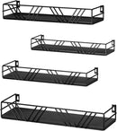 Floating Shelves for Wall Set of 4, Different Sizes Mounted Wood Floating Shelf, Wall Shelves for Living Room,Bedroom, Bathroom, Kitchen, Farmhouse Decor, Office by CozyNest Decor