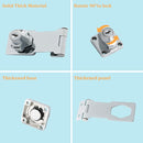 Alise Keyed Hasp Lock,3 Inch Safety Packlock Clasp Hasp Lock Latch with Lock,Door Hinge Lock with Keys Keyed Locking Hasp for Cabinets Closets Doors,Chrome by TinyTreasures Baby Boutique