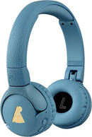 POGS Kids Bluetooth Wireless Headphones | The Gecko 2 | Foldable, Durable Headphones for Kids 3+ | Volume Limited 85 dB, Microphone | On-Ear | Wireless Music-Sharing Function (rBlue) by TinyTreasures Baby Boutique