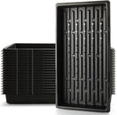 18Pcs 1020 Nursery Trays 10×20 Seedling Tray with Water Drainage Holes for Seeds Germination and Nursery 2.55" Deep (with Holes) by GreenHaven Gardens