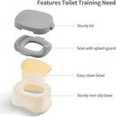 Toddler Toilet Training Potty, 3-in-1 Kids Potty Training Toilet Toddler Potty Seat for Boys & Girls by TinyTreasures Baby Boutique
