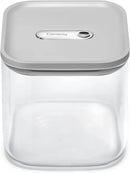 Caraway 2.5qt Glass Airtight Food Storage Container with Lid – Non-Toxic, BPA-Free Kitchen Storage Container – Stackable, Space-Saving Airtight Container for Dry Goods and More - Gray by CozyNest Decor