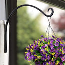 Gtongoko 2 Pack 14 Inch Plant Hangers Outdoor Metal Hanging Plant Bracket Bird Feeder Plant Hooks for Hanging Flower Basket, Wind Chimes, Solar Lanterns, Black by GreenHaven Gardens